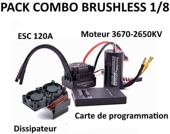 Combo Brushless Voiture RC 1/8